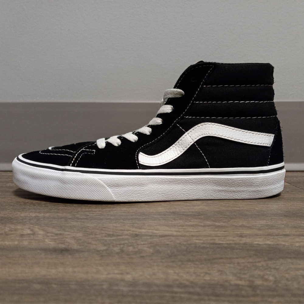 Vans Sk8-Hi Black/White High-Top Unisex Mens 7.5/Womens 9 - Picture 3 of 10